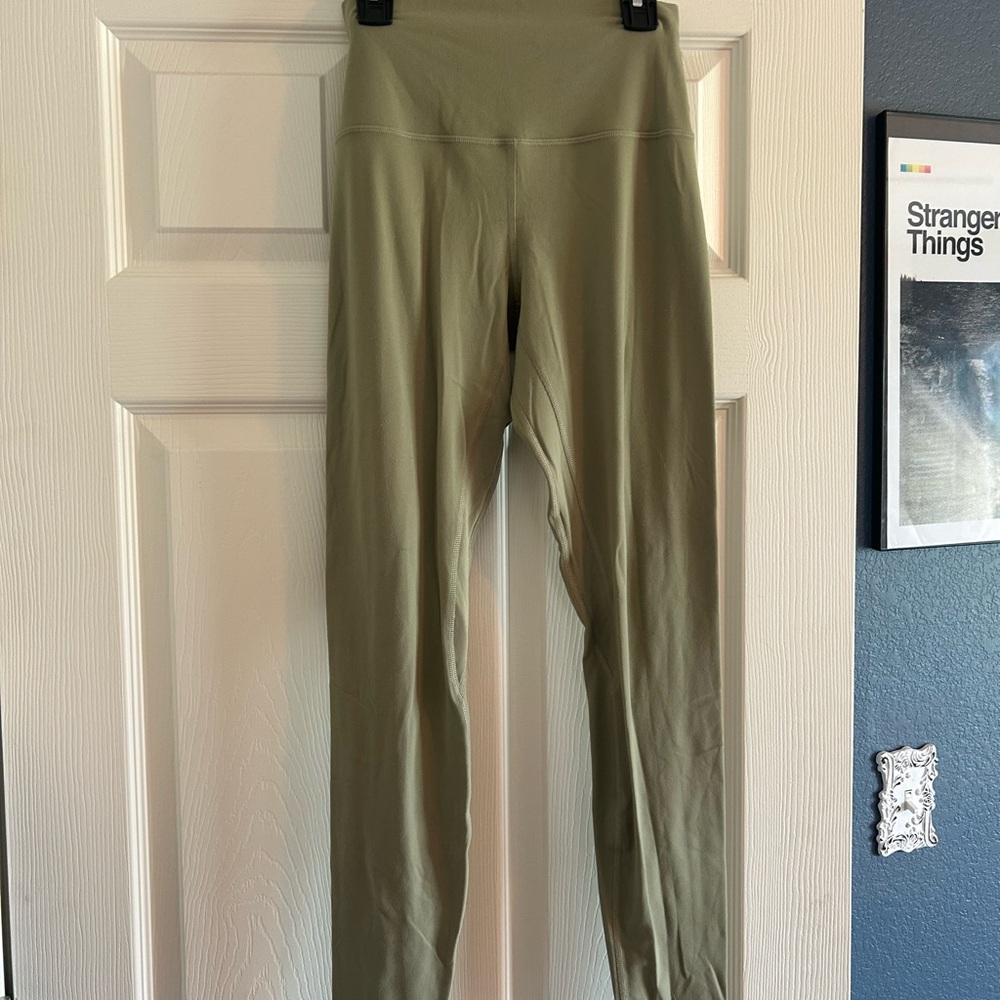 Lululemon Olive Green High-Waisted Leggings